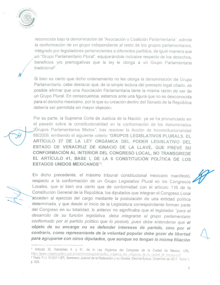 $!Germán Martínez, Álvarez Icaza, Madero y dos más arman grupo parlamentario propio