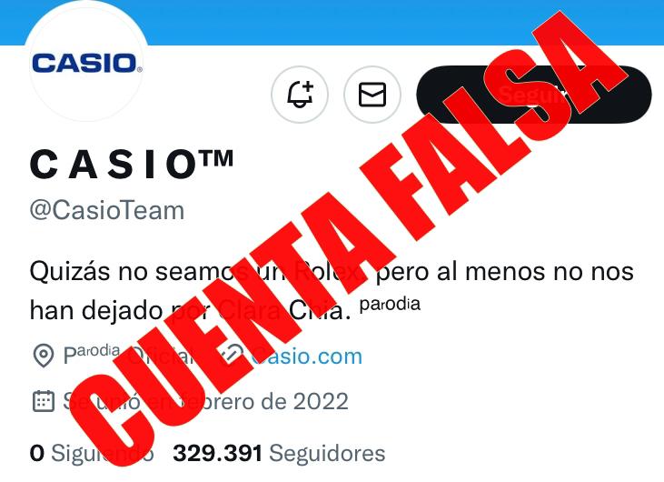 $!Son cuentas falsas de CASIO en Twitter, ejemplo de oportunismo utilizado para el fraude