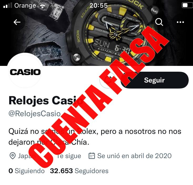 $!Son cuentas falsas de CASIO en Twitter, ejemplo de oportunismo utilizado para el fraude