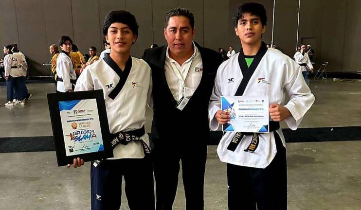 Nery Frías y Jesús Alfonso Domínguez lograron destacar en el Grand Slam México de taekwondo.