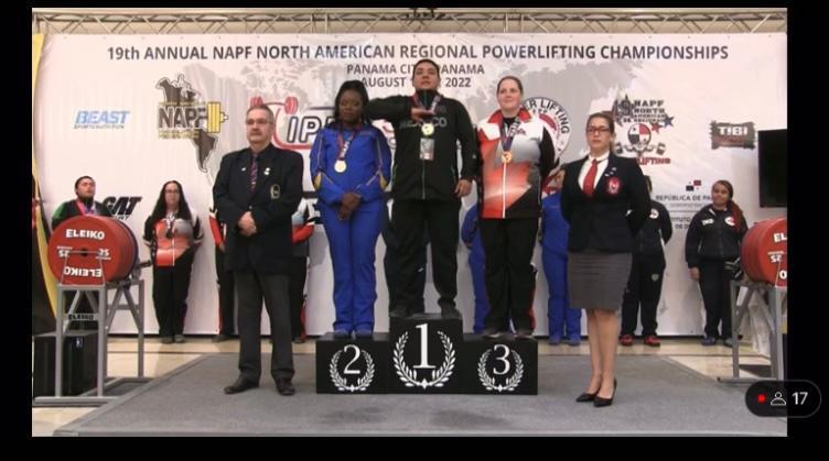 $!Mazatleca Maytia Millán impone récord en Campeonato Norteamericano de Powerlifting