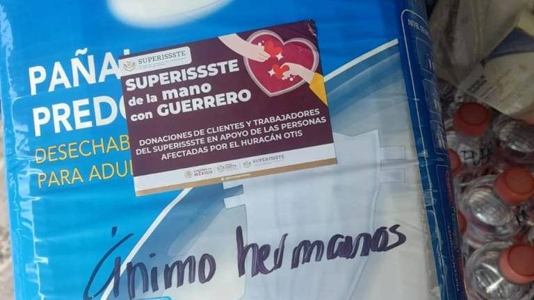 Intensifica Issste apoyo con 10 toneladas de víveres para Acapulco