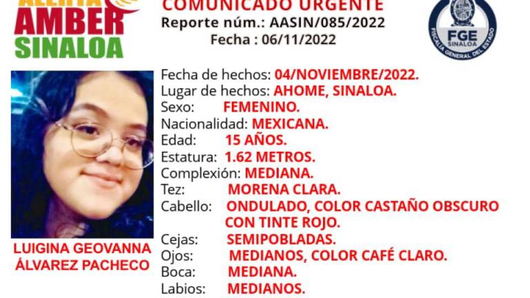 Buscan a Luigina Geovanna desaparecida en Los Mochis