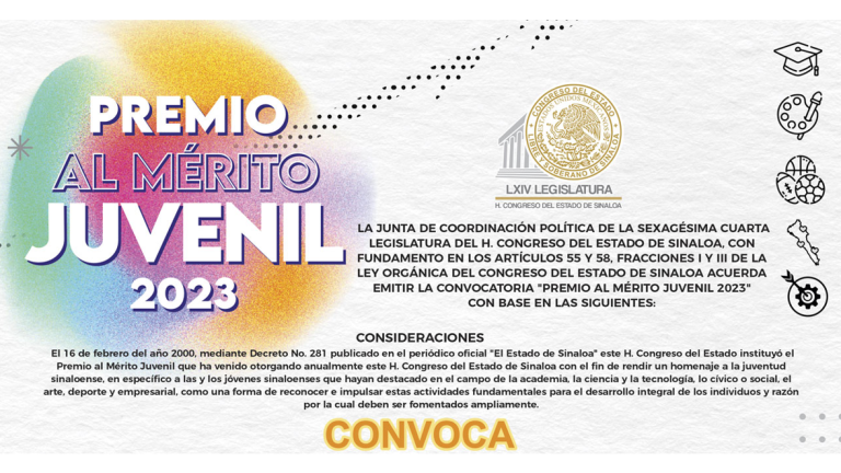 Las categorías en las que pueden participar es al Mérito Académico, Científico y Tecnológico, Cívico o Social, Artístico, Deportivo, y Empresarial.