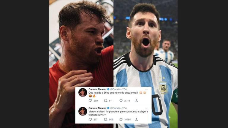 $!Canelo Álvarez se disculpa con Messi y con Argentina