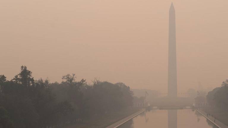 Washington también se ha visto afectada por los incendios forestales en Canadá.