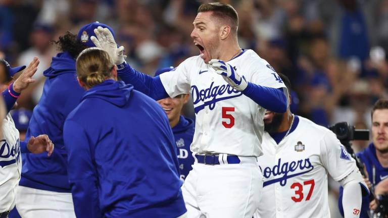 Freddie Freeman fue el héroe de Dodgers.