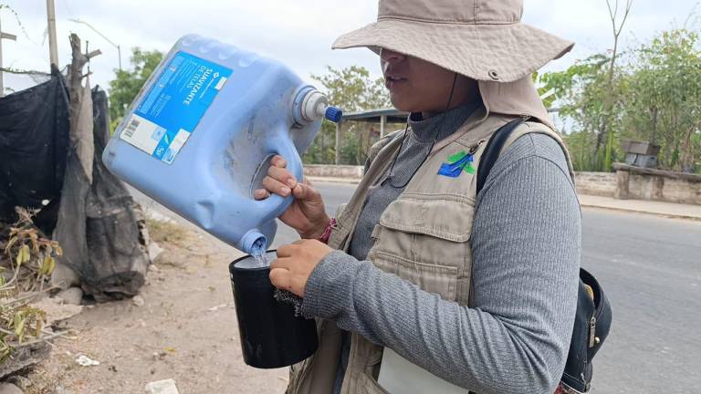 Jocelyn trabaja en la lucha diaria contra el dengue