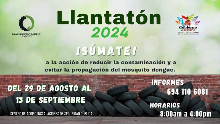 Las llantas se podrán entregar en un horario de 8:00 a 16:00 horas de lunes a viernes.