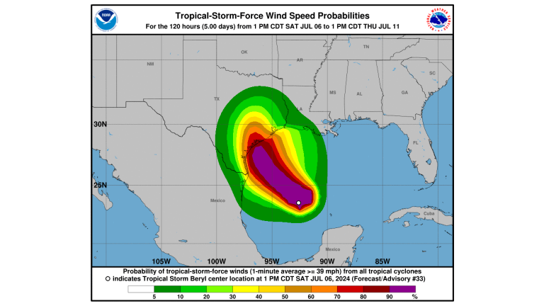 Se esperan vientos huracanados, marejadas ciclónicas potencialmente mortales y fuertes lluvias en partes del sur de Texas.