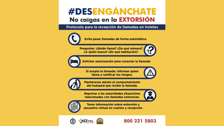 La campaña busca prevenir las llamadas de extorsión y secuestro virtual a clientes.