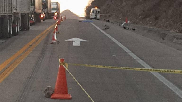 Muere motociclista en la Autopista Mazatlán-Tepic