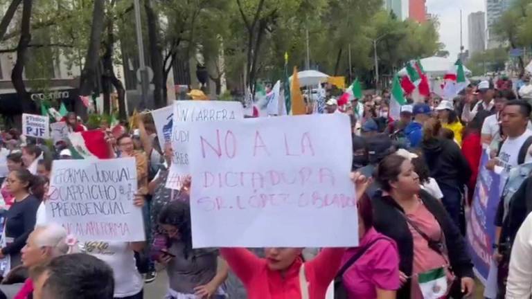 La reforma al Poder Judicial de la Federación causó movilizaciones este domingo en la CDMX, previo a su discusión en el Senado.