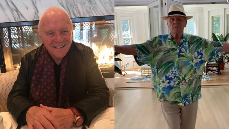 Anthony Hopkins baila al ritmo de ‘La pollera colorá’.