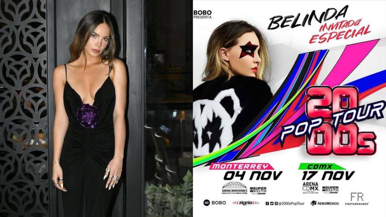 Belinda sorprende será la artista invitada en los 2000’s Pop Tour.