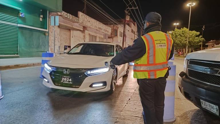 Alcoholímetro sanciona 31 conductores el fin de semana en Mazatlán