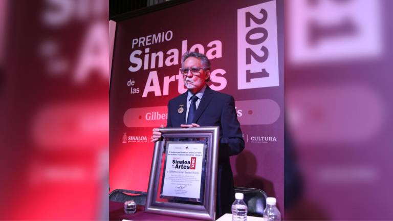 Reconocen a Gilberto López Alanís con el Premio Sinaloa de las Artes