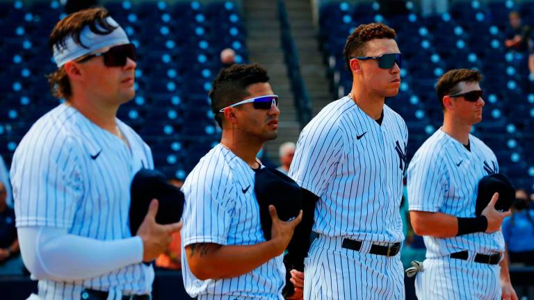 Los Yanquis de Nueva York fueron de los equipos que entraron en acción en el inicio de los encuentros de pretemporada.