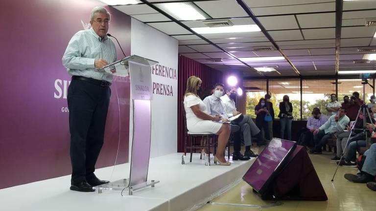 El Gobernador de Sinaloa Rubén Rocha Moya ofrece su primera conferencia ‘semanera’