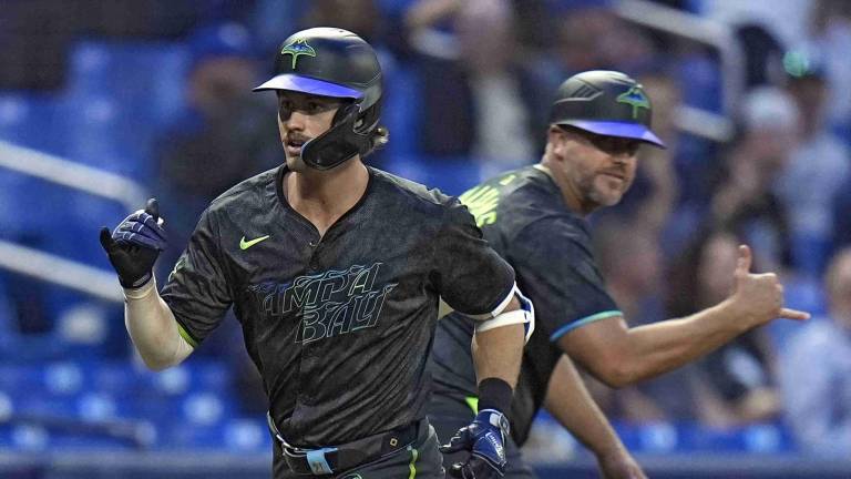 Jonny DeLuca ha estado encendido con el madero por los Rays.