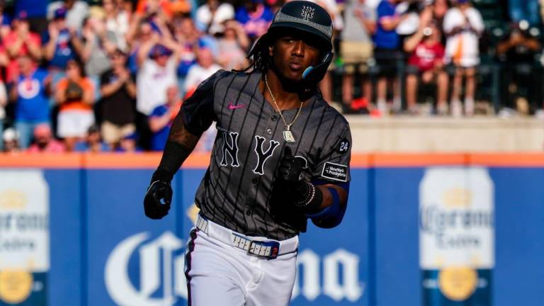 Luisangel Acuña despachó otro jonrón para los Mets.