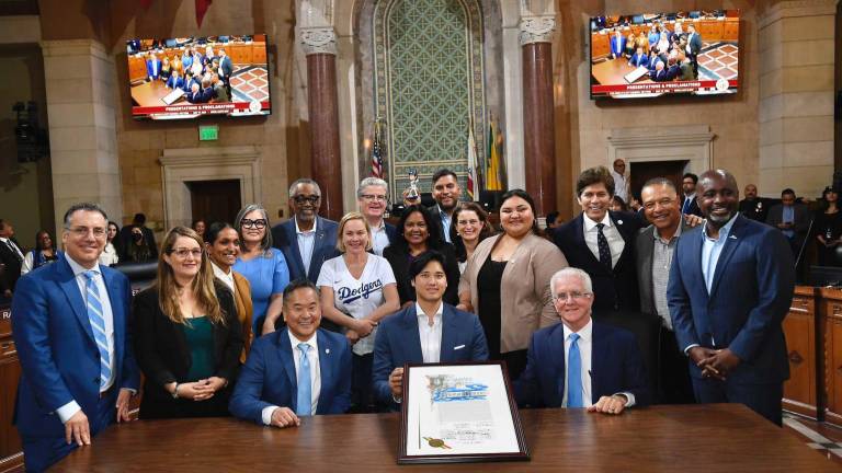 Shohei Ohtani ya tiene su día especial en Los Ángeles.