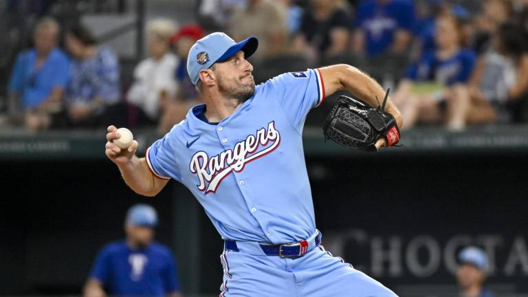 Max Scherzer cuelga cinco ceros.