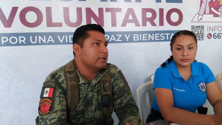 Exhortan a población en Mazatlán a participar en la Campaña de Desarme Voluntario