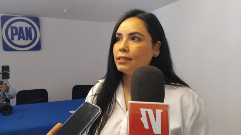 Vanessa Sánchez Vizcarra, aspirante a la dirigencia estatal del Partido Acción Nacional en Sinaloa, en entrevista con Noroeste.