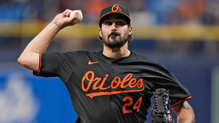 Eflin, Mullins y Cowser guían a Orioles en Tampa Bay