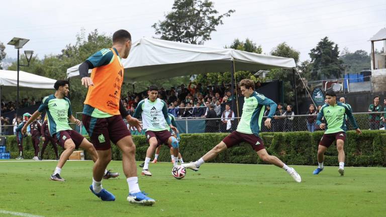 Un buen número de aficionados se dio cita para presenciar el entrenamiento de la Selección Mexicana de futbol.