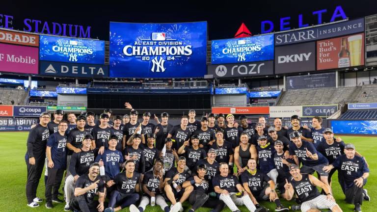 Los Yanquis de Nueva York celebran su título del Este.