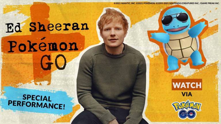 Ed Sheeran y ‘Pokemon GO’ anuncian colaboración única en el juego mobile.