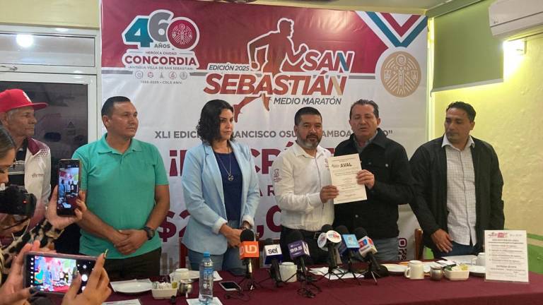 El Alcalde de Concordia, Óscar Zamudio Pérez, hace la invitación a todos los corredores al Medio Maratón de San Sebastián.