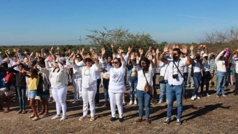 Los asistentes llegaron a la comunidad de Trébol I para vivir el Equinoccio de Primavera.