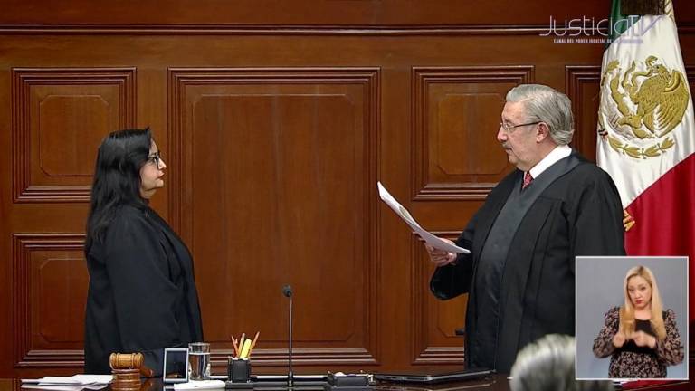 Ceremonia en la que la Ministra Norma Lucía Piña Hernández rinde protesta como nueva Presidenta de la Corte.