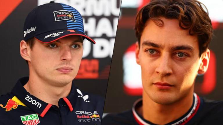 Max Verstappen se encaró con George Russell.