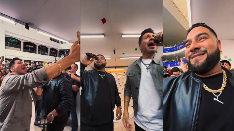 Sorprende Banda MS a fans en plaza comercial de Guadalajara