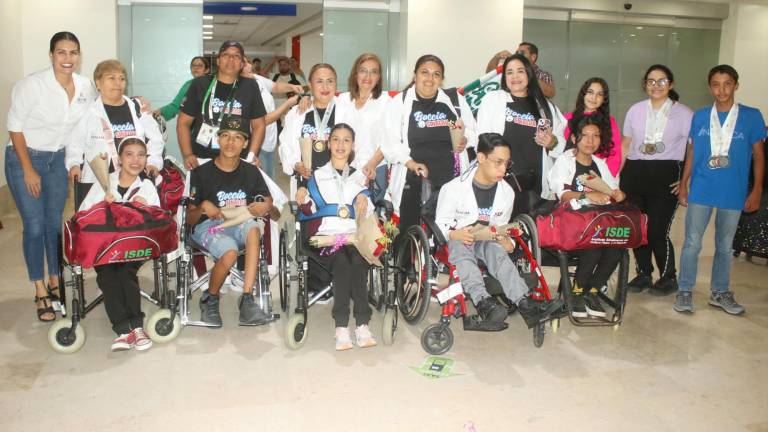 Los medallistas paranacionales llegaron a Mazatlán.