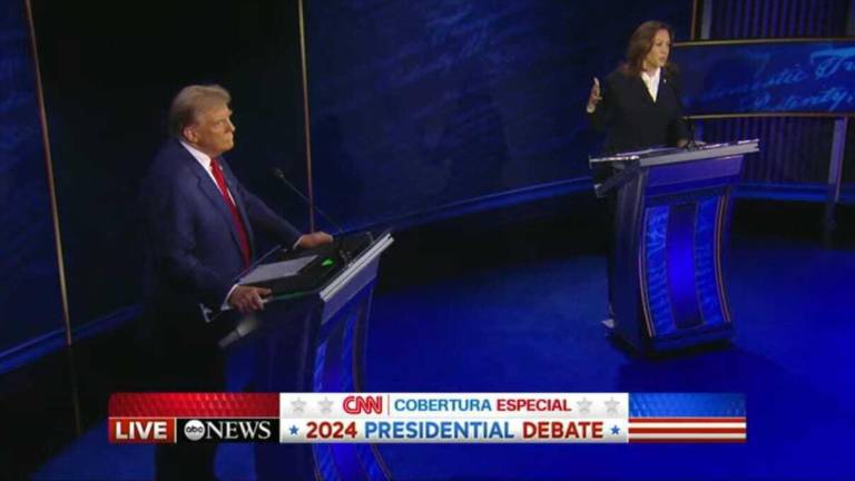 Debate presidencial entre Donald Trump y Kamala Harris.