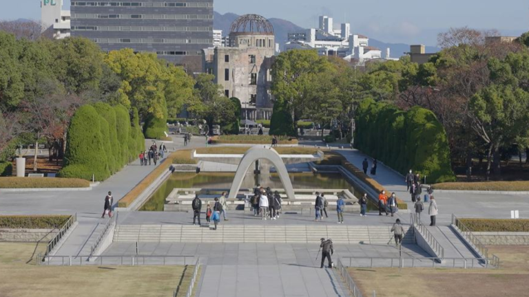 El Parque de la Paz en Hiroshima.