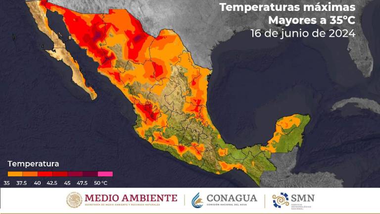 Sinaloa se encuentra entre los estados con mayores temperaturas en México.