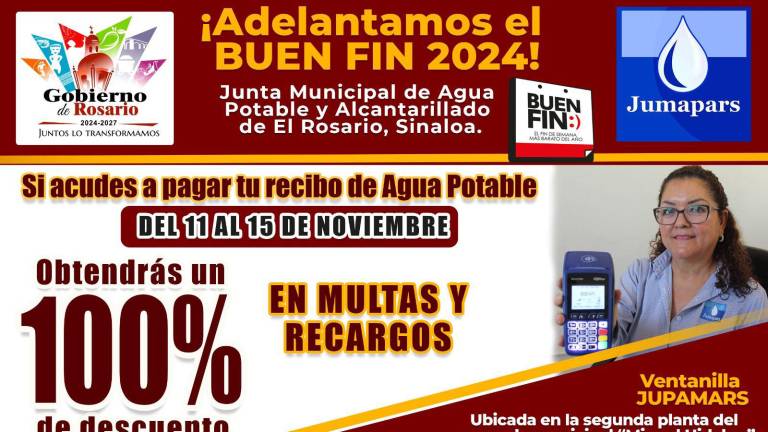 Jumapars adelanta promoción del Buen Fin