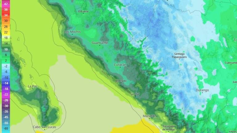 Tormenta invernal provocará cuatro días de frío en Sinaloa