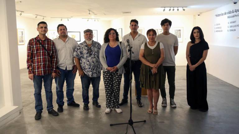 Artistas mexicanos y peruanos participan en la expo ‘Historias de vida y Apuntes de viaje’.