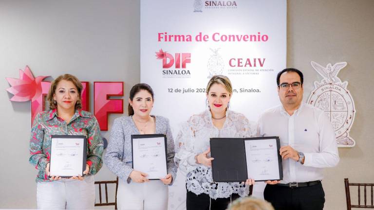 El Sistema DIF Sinaloa y la Comisión Estatal de Atención Integral a Víctimas firmaron un convenio de colaboración para tener control de víctimas de delitos.