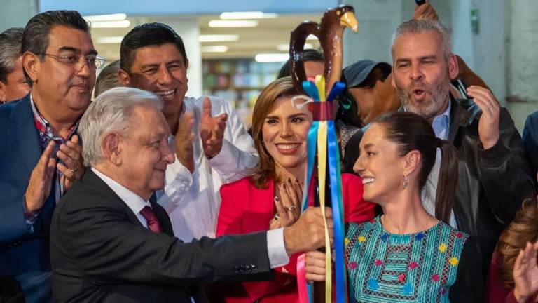 Ceremonia de entrega de “bastón de mando” del Presidente de México a Claudia Sheinbaum, de Morena.