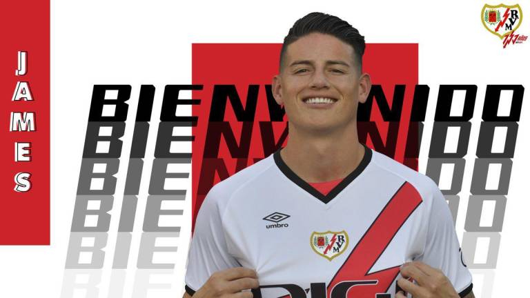 James Rodríguez es anunciado como fichaje estelar por el Rayo Vallecano.