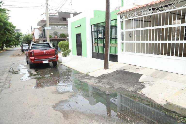 Denuncian vecinos falta de solución a suciedad, mal olor y zancudos por fuga en fraccionamiento Estadio