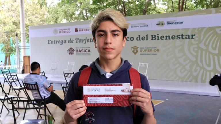 Carlos Emiliano, alumno de primer grado del plantel 107 del CETis.